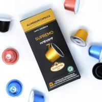 SUPREMO RF Nespresso® Sistem Uyumlu Alüminyum Kapsül Kahve 10